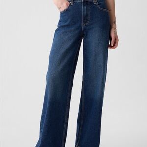 (2 Pairs) GAP High Rise Stride Wide Leg Jeans
